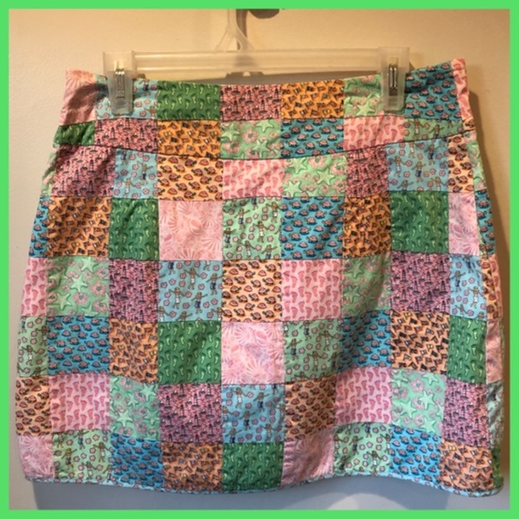 Vineyard Vines Skirt Size 8 Patchwork - Picture 2 of 4